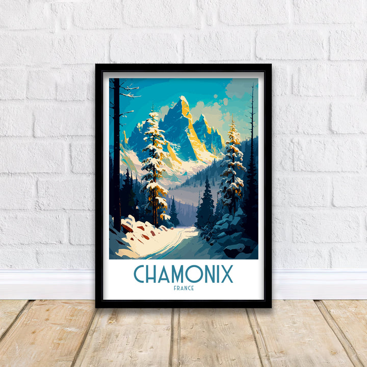 Chamonix Travel Poster