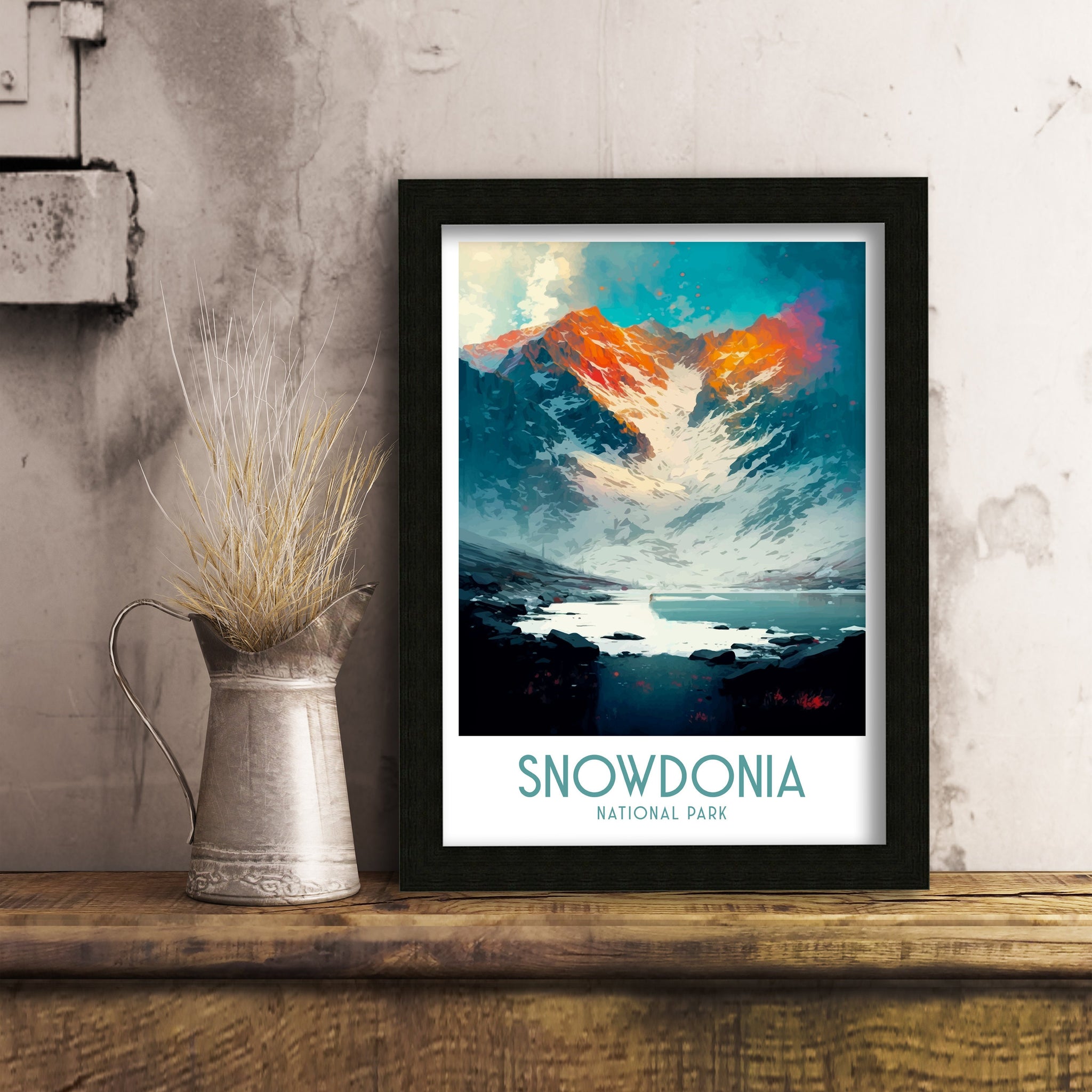 Snowdonia National Park Art Print | Wales Travel Poster