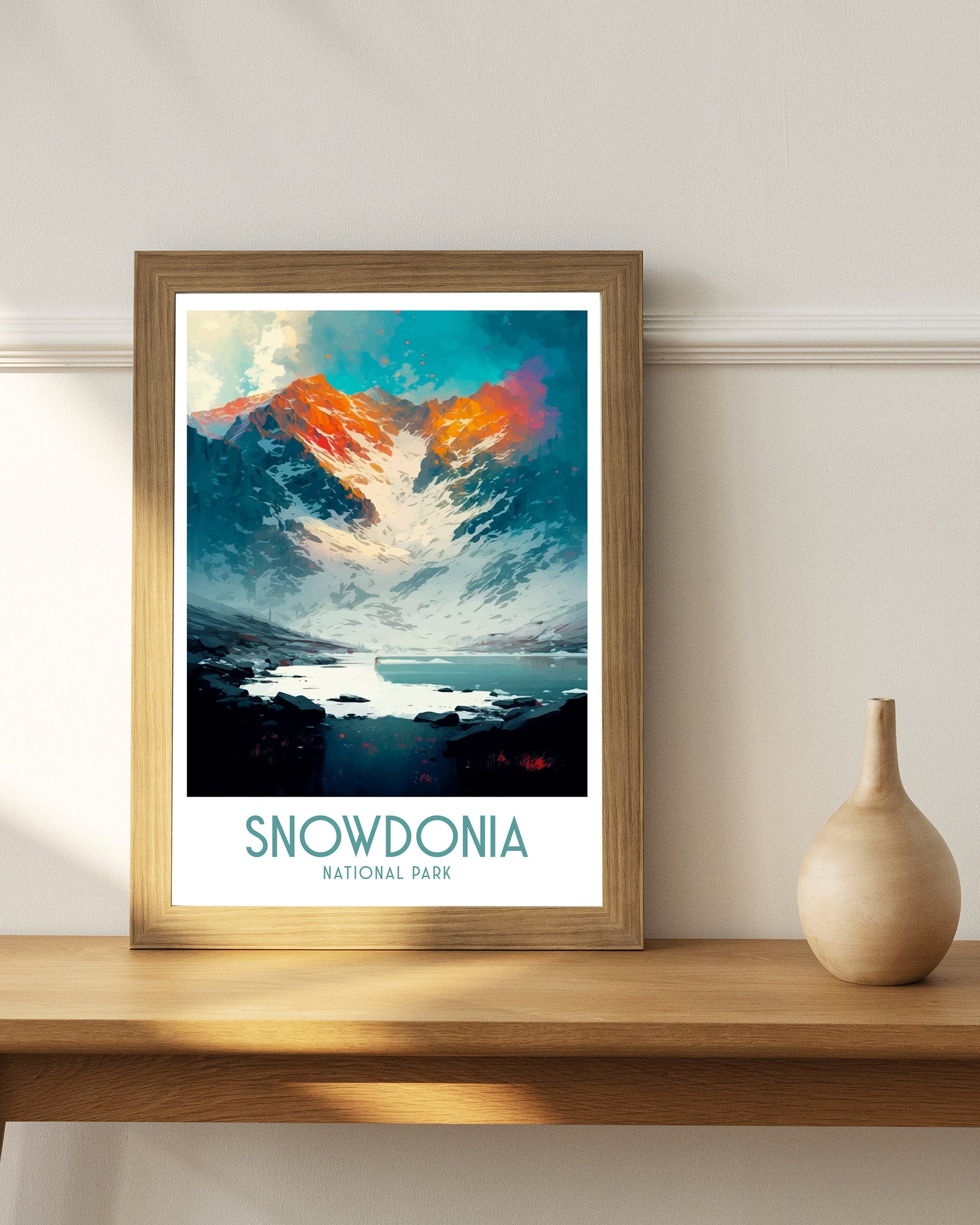 Snowdonia National Park Art Print | Wales Travel Poster