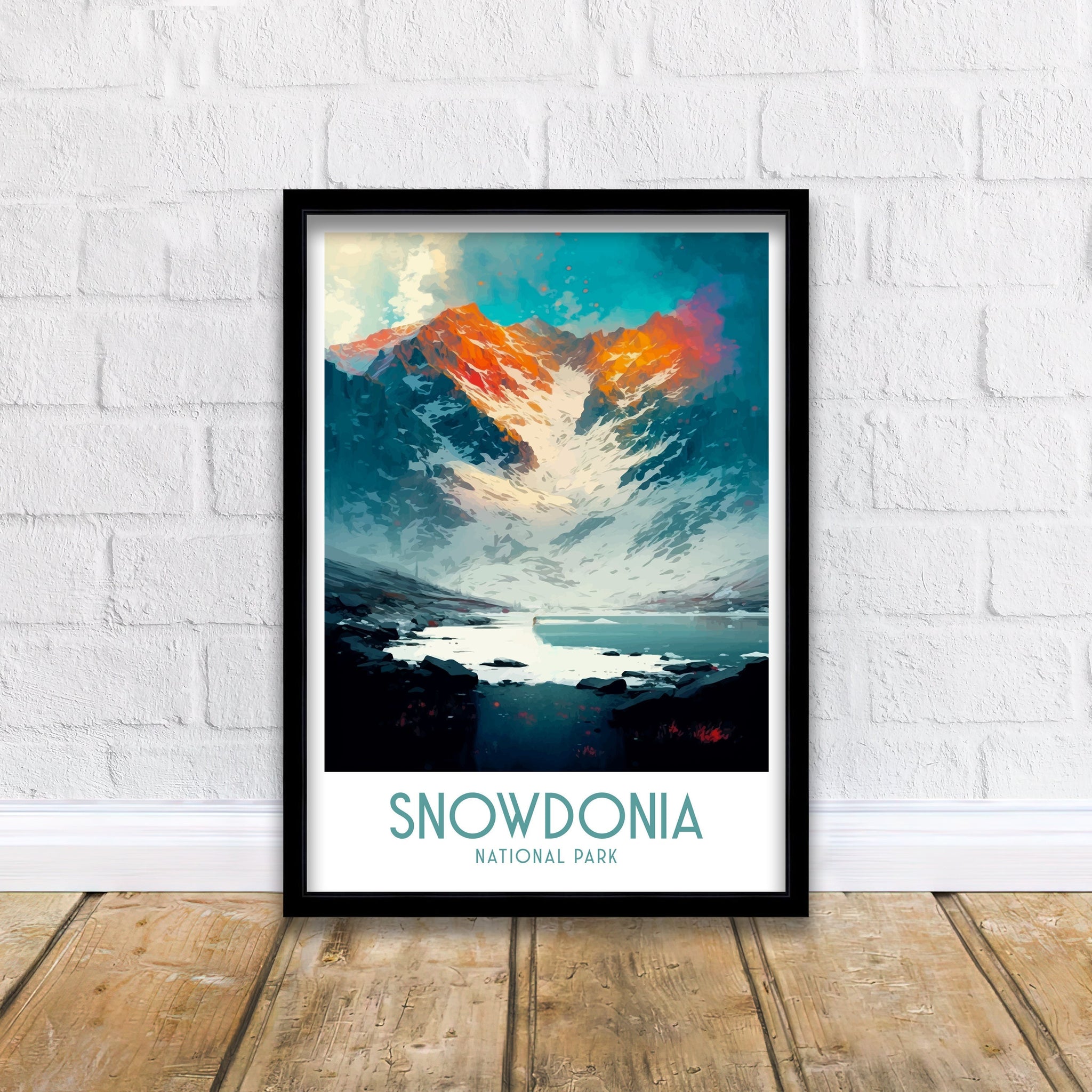 Snowdonia National Park Art Print | Wales Travel Poster