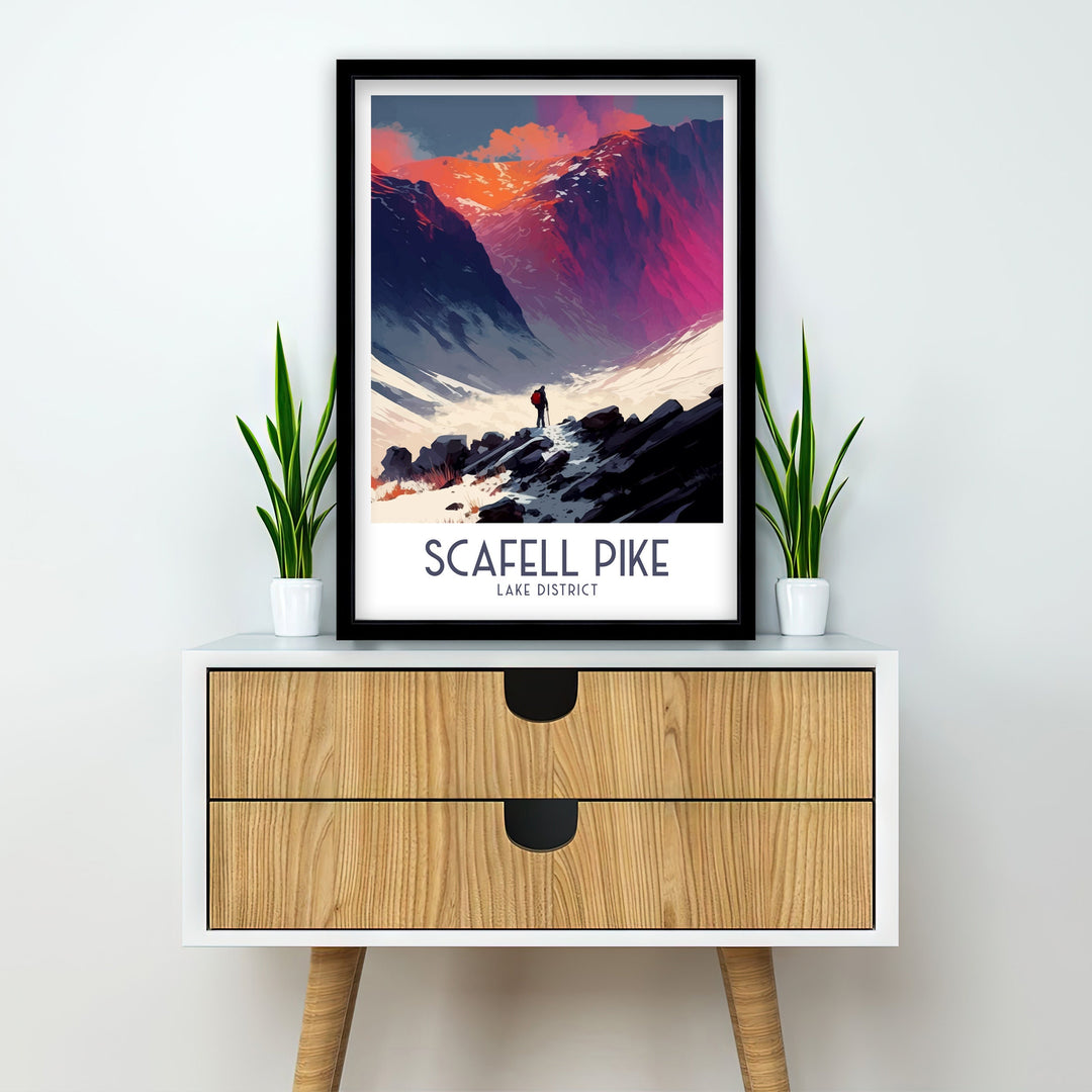 Scafell Pike Travel Poster