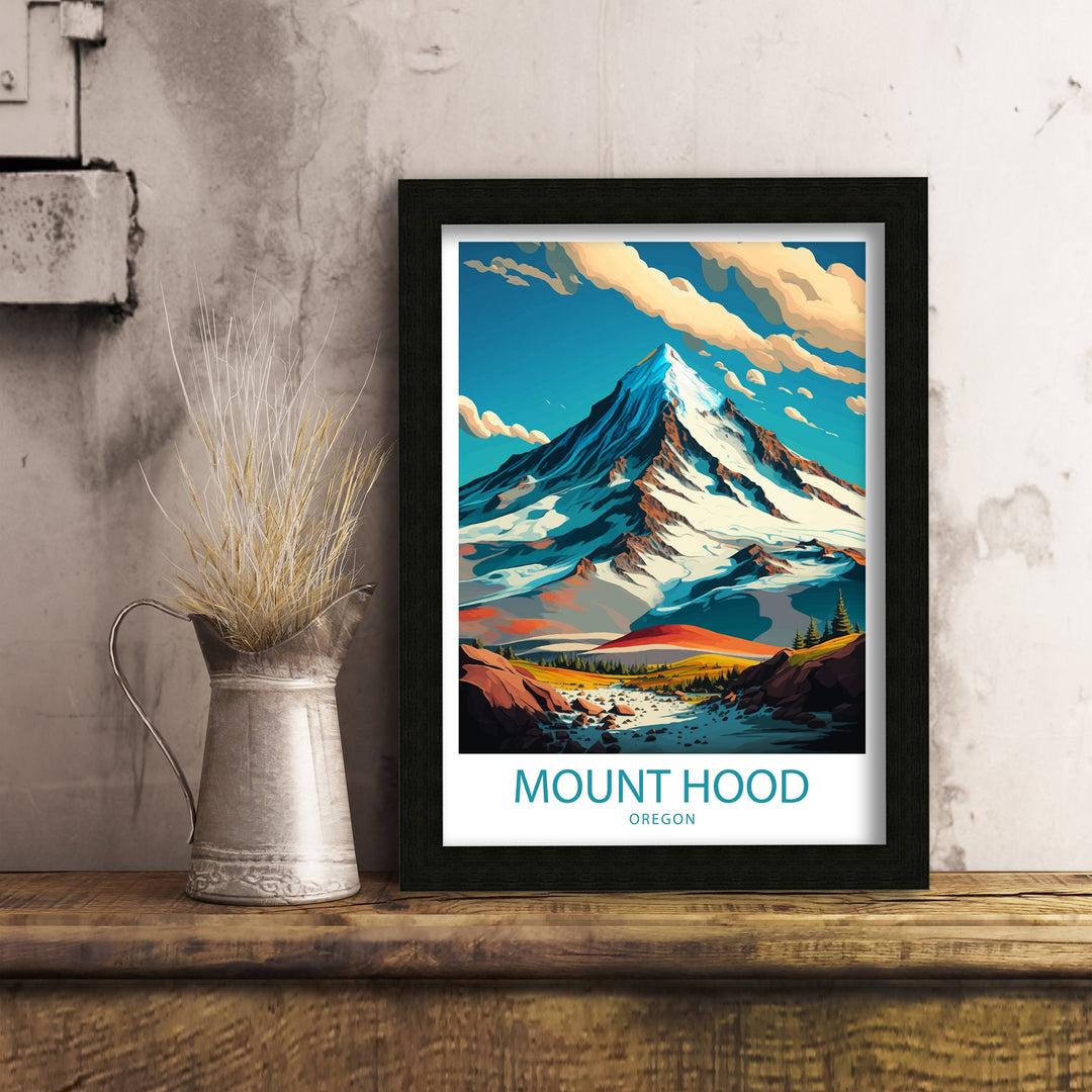 Mount Hood Travel Poster Mount Hood