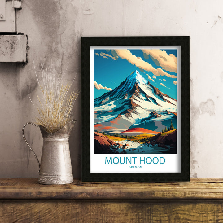 Mount Hood Travel Poster Mount Hood