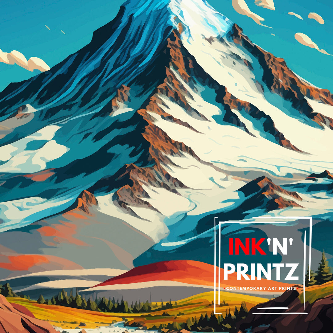 Mount Hood Travel Poster Mount Hood