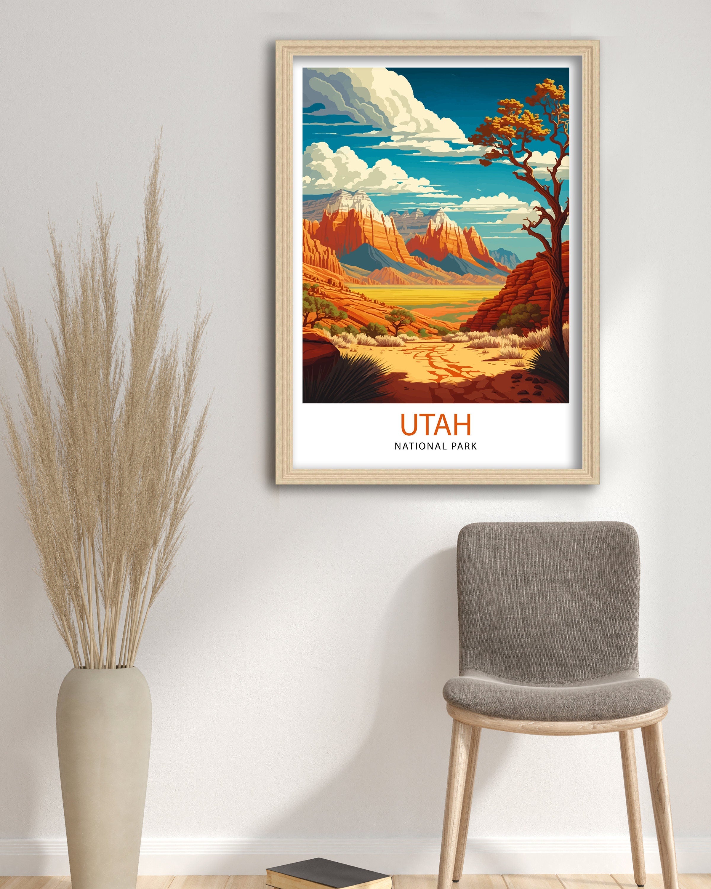 Utah National Park Travel Poster | USA Home Decor Art Print