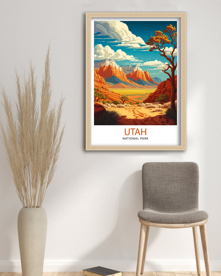 Utah National Park Travel Poster