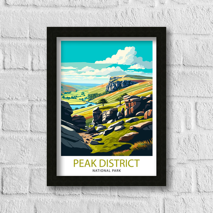 Peak District Travel Poster