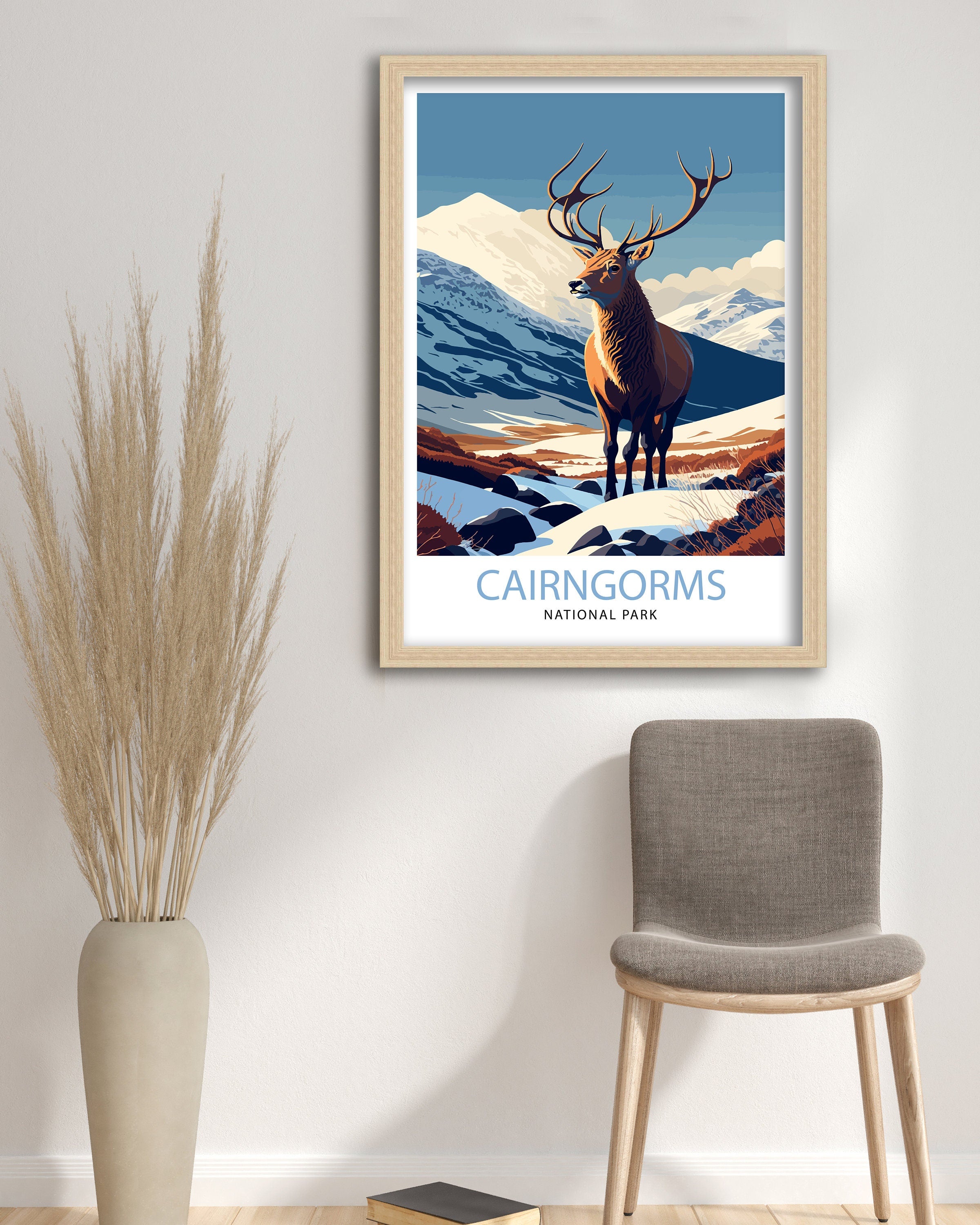 Cairngorms National Park Print | Scottish Highlands Travel Poster