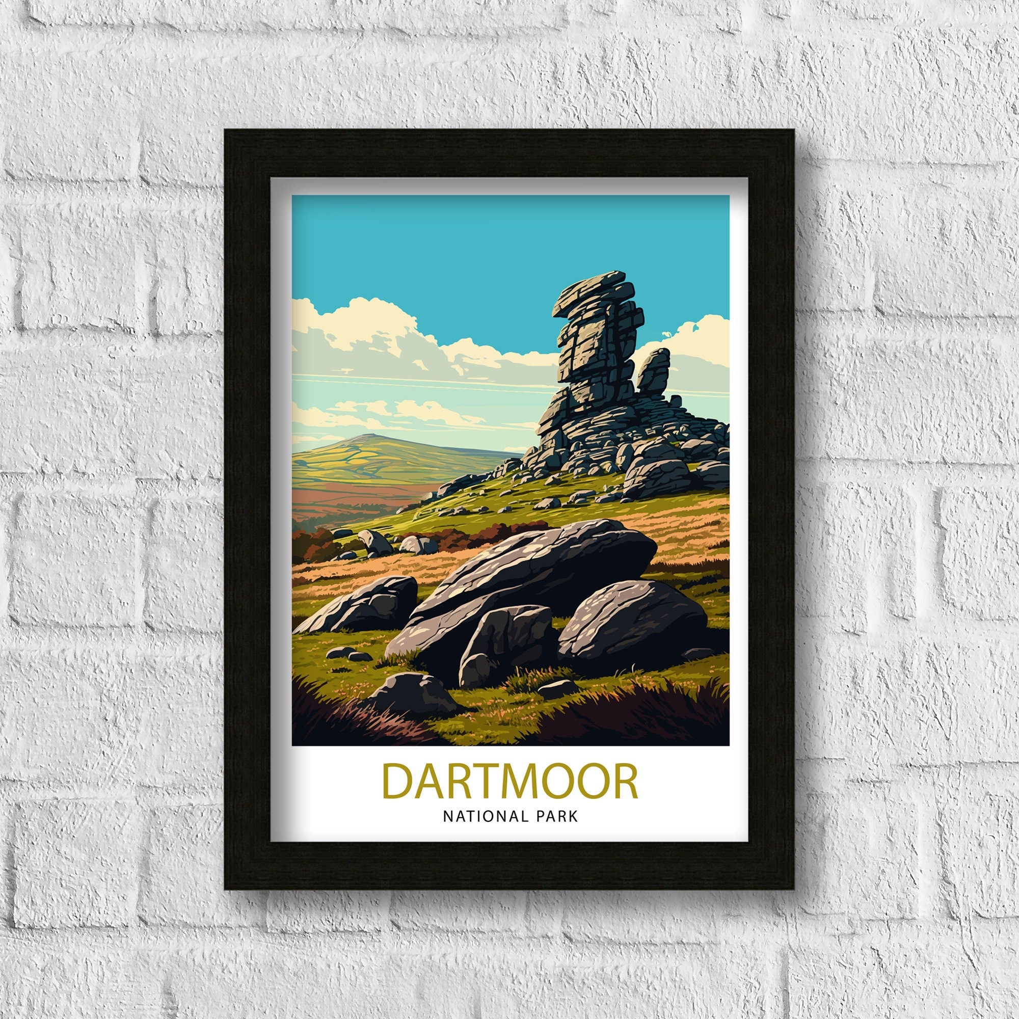 Dartmoor National Park Print | Devon Landscape Art