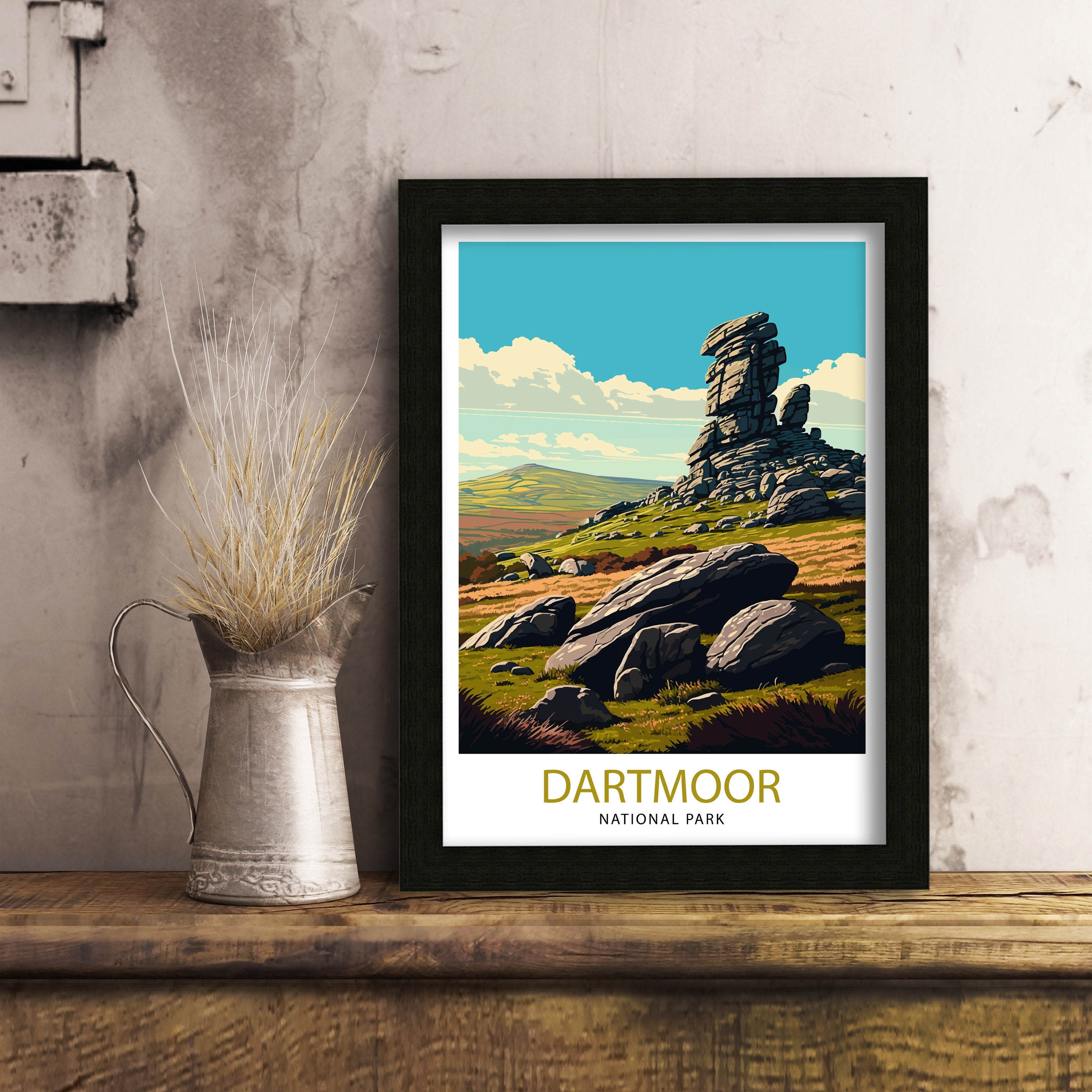 Dartmoor National Park Print | Devon Landscape Art