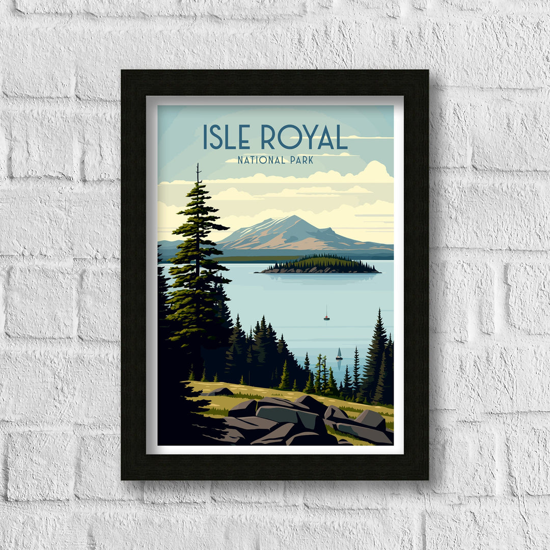 Isle Royal National Park Travel Poster