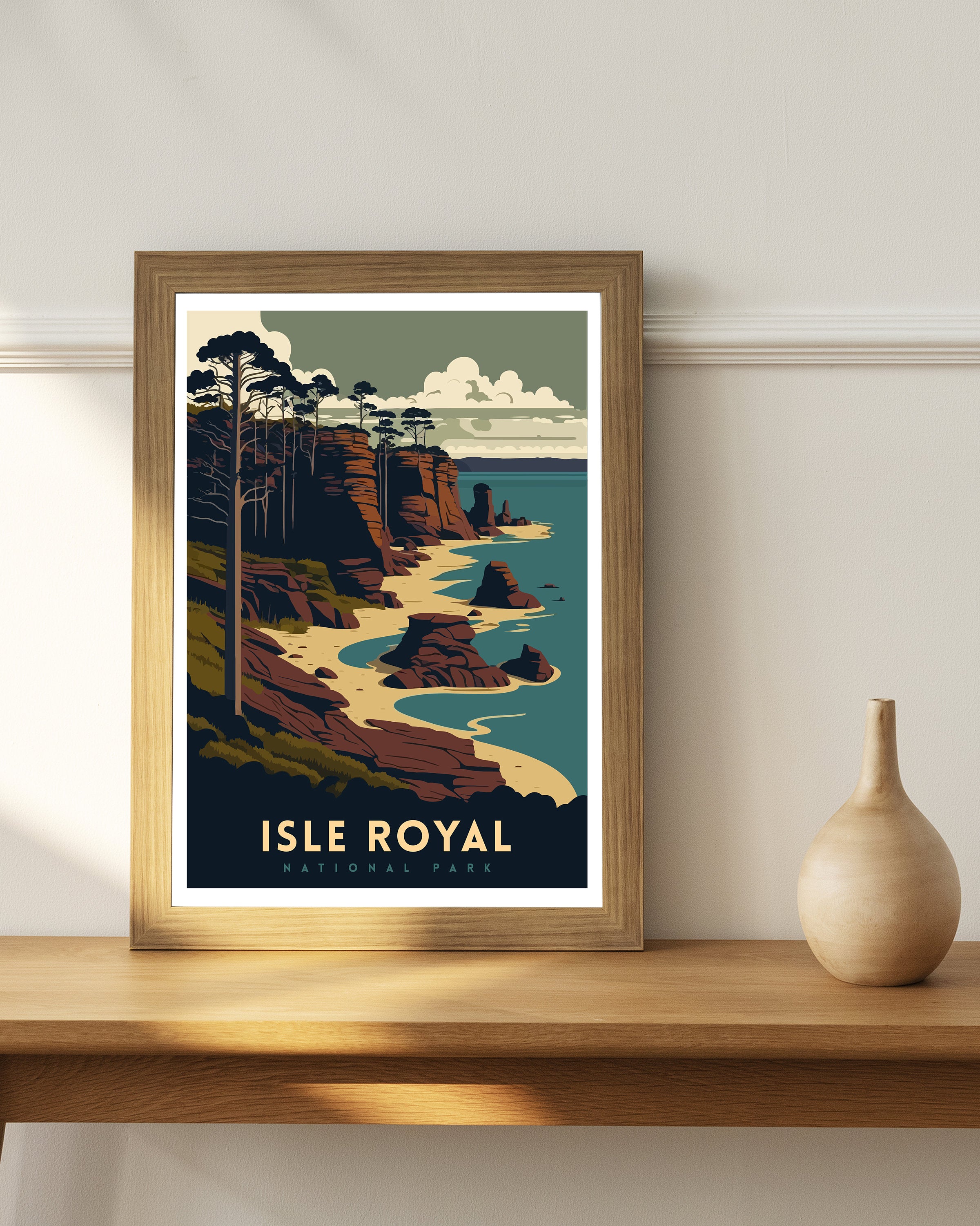 Isle Royale National Park Print | Vintage Travel Poster
