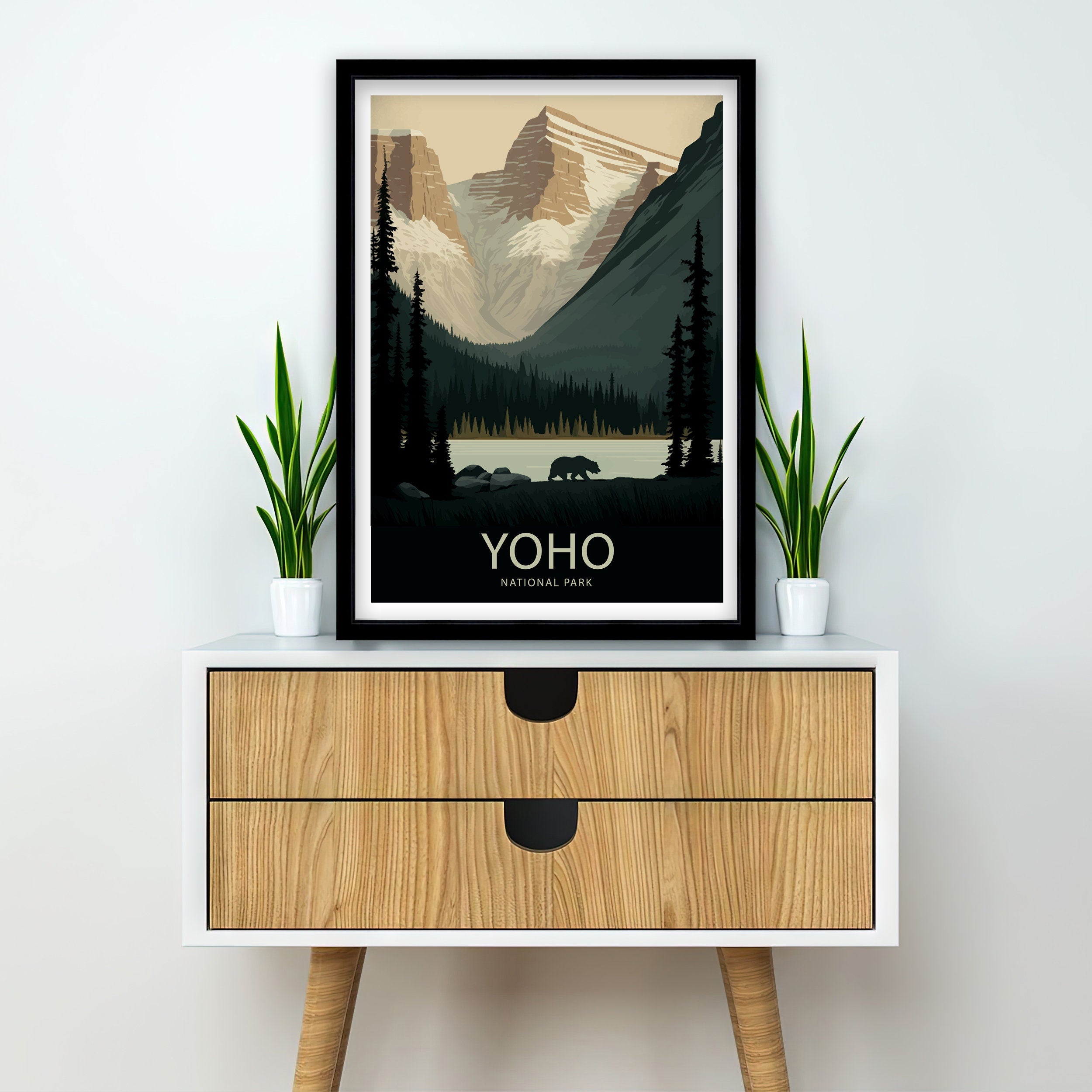 Yoho National Park Travel Poster | Canadian Rockies Print
