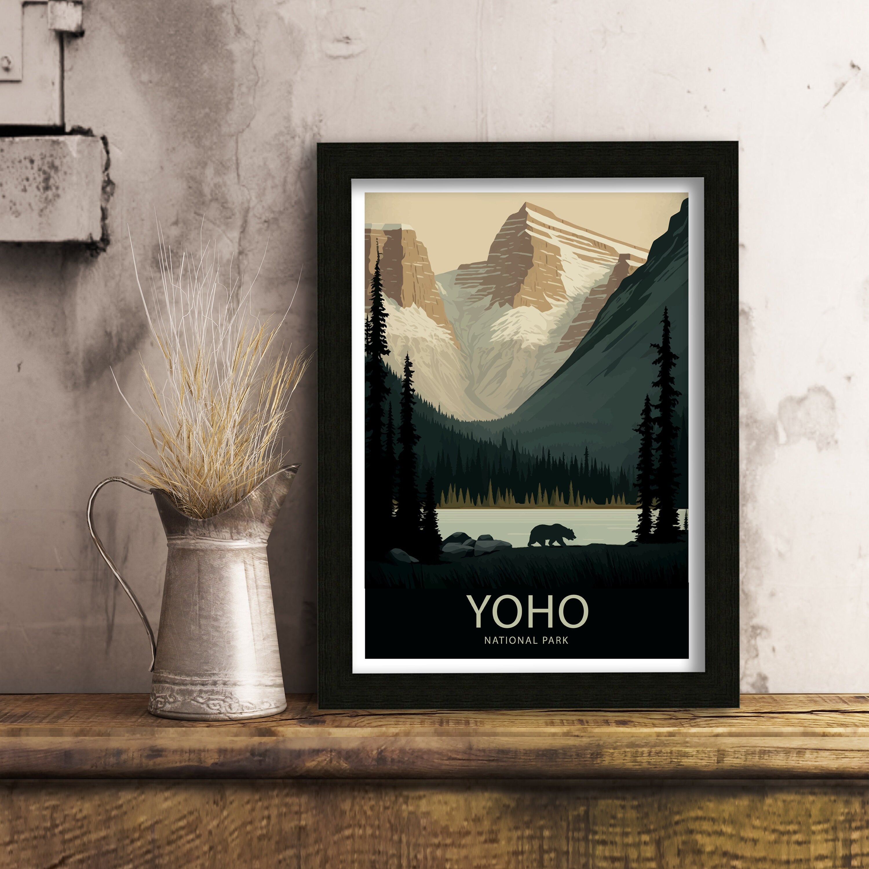 Yoho National Park Travel Poster | Canadian Rockies Print