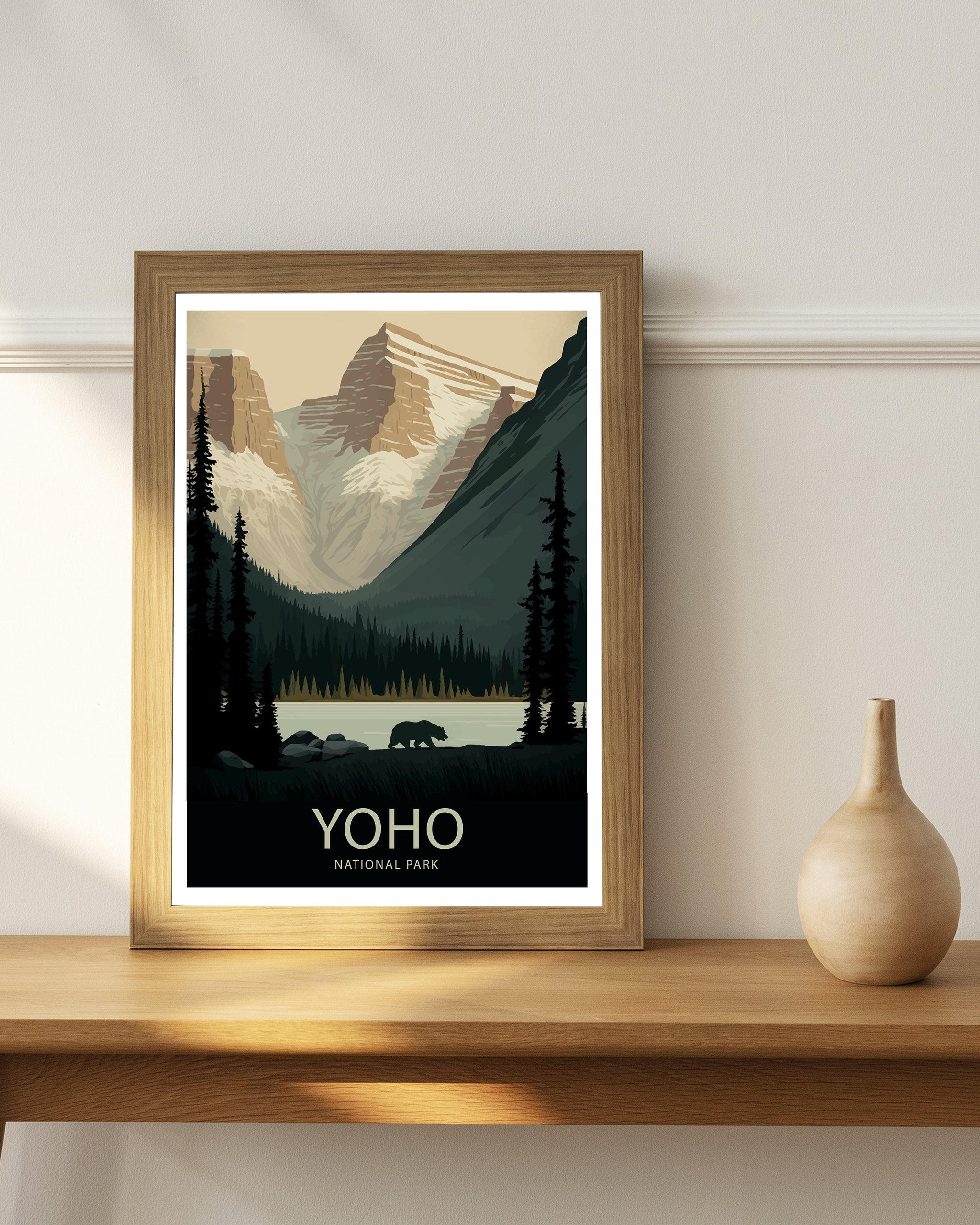 Yoho National Park Travel Poster | Canadian Rockies Print