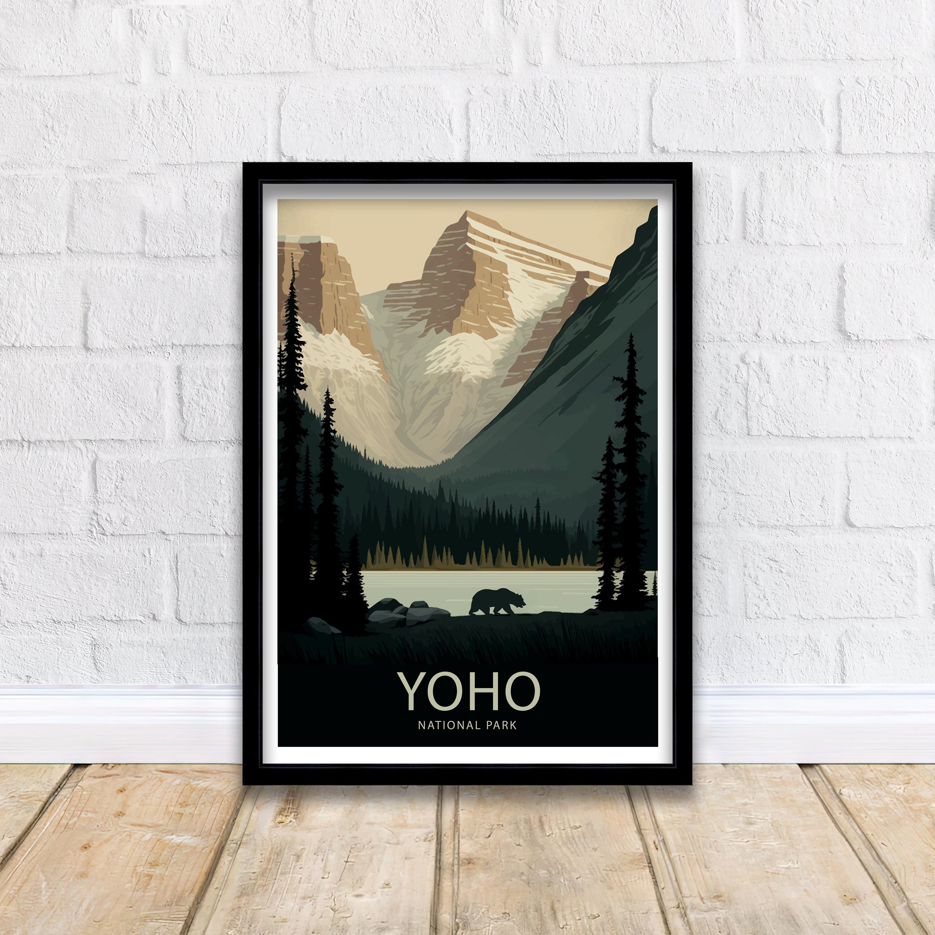 Yoho National Park Travel Poster | Canadian Rockies Print