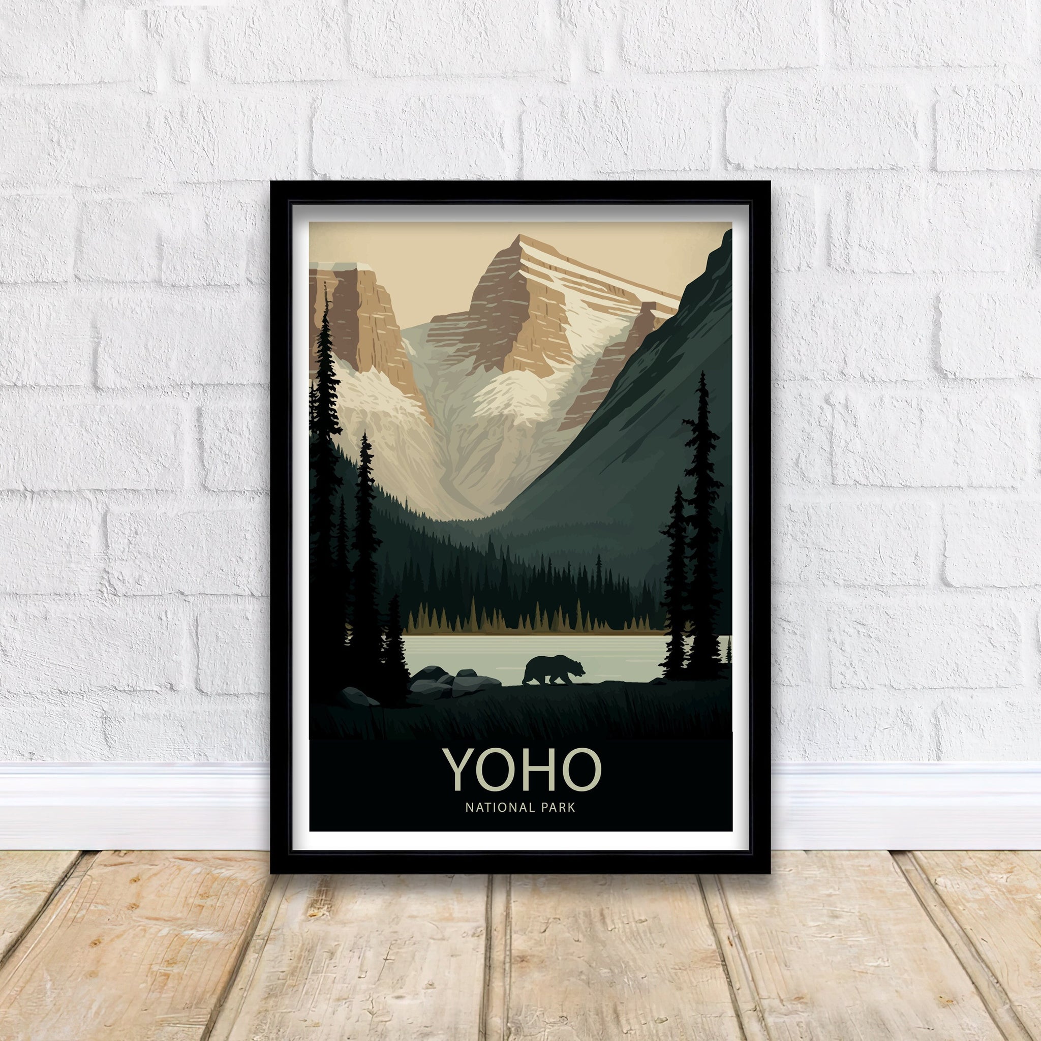 Yoho National Park Travel Poster | Canadian Rockies Print