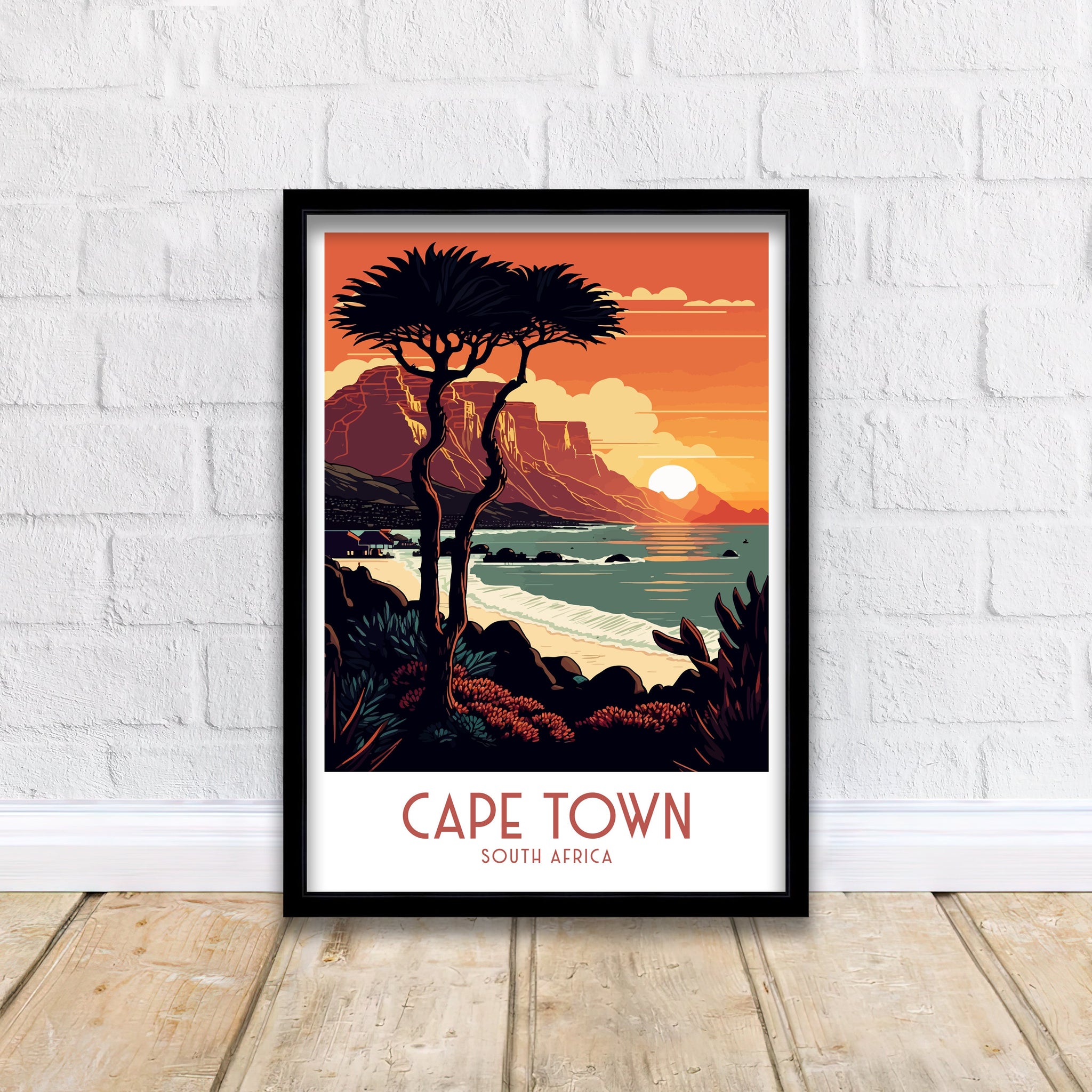 Cape Town Travel Poster | South Africa Wall Art Print