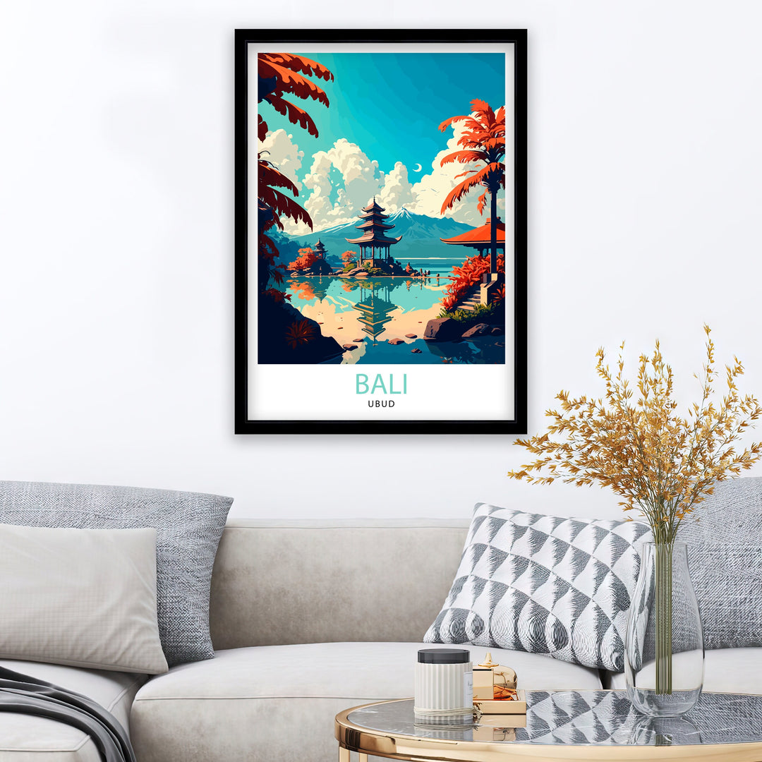 Ubud Bali Travel Poster Bali