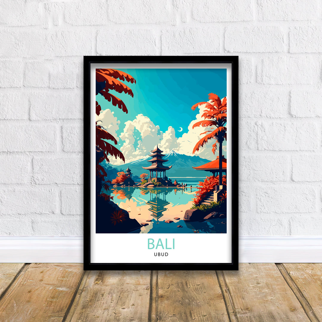 Ubud Bali Travel Poster Bali