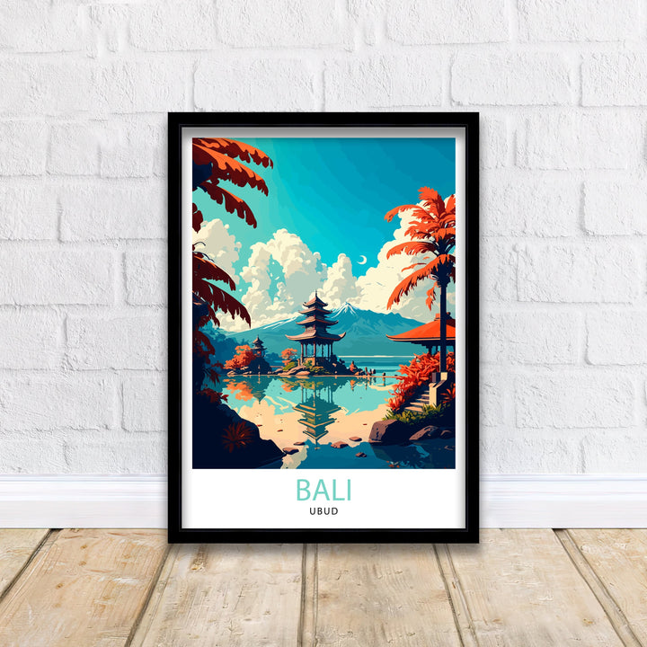 Ubud Bali Travel Poster Bali