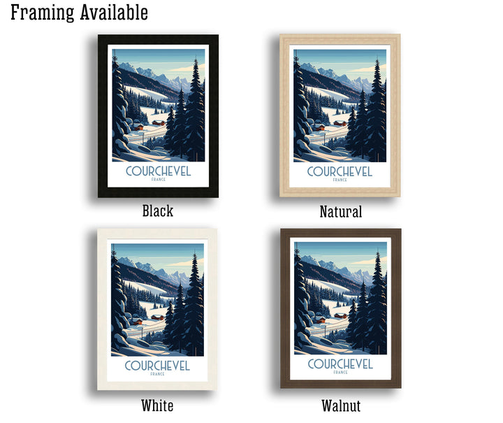 Courchevel Travel Print