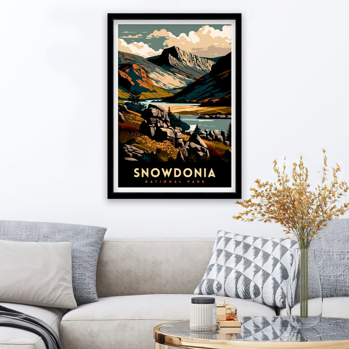 Snowdonia Travel Poster