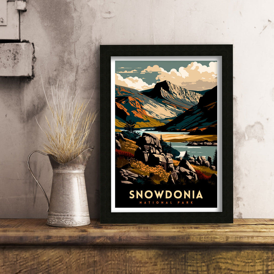 Snowdonia Travel Poster