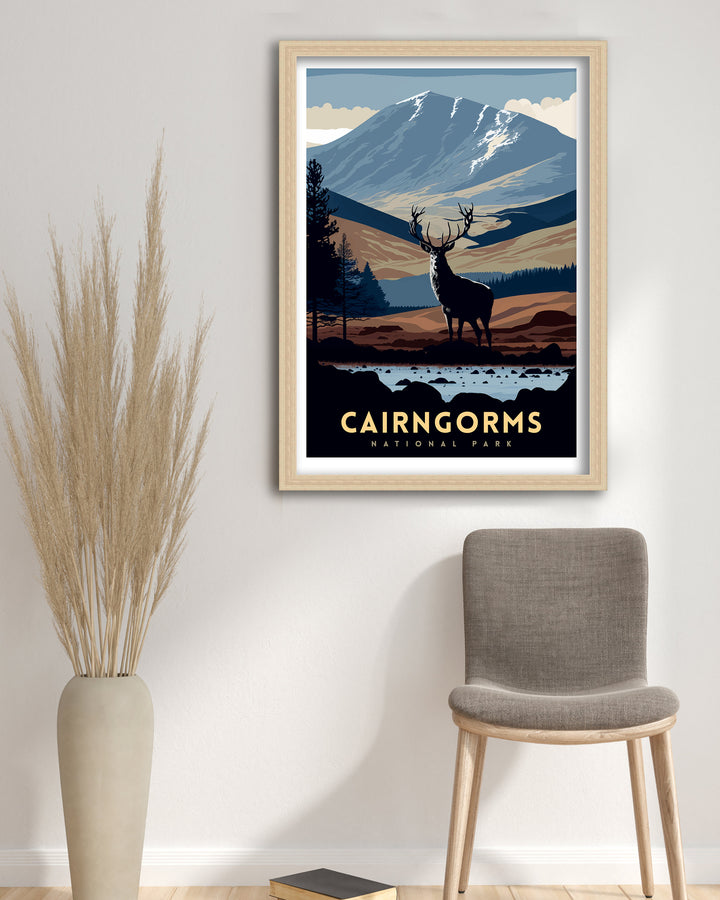 Cairngorms National Park Travel Poster