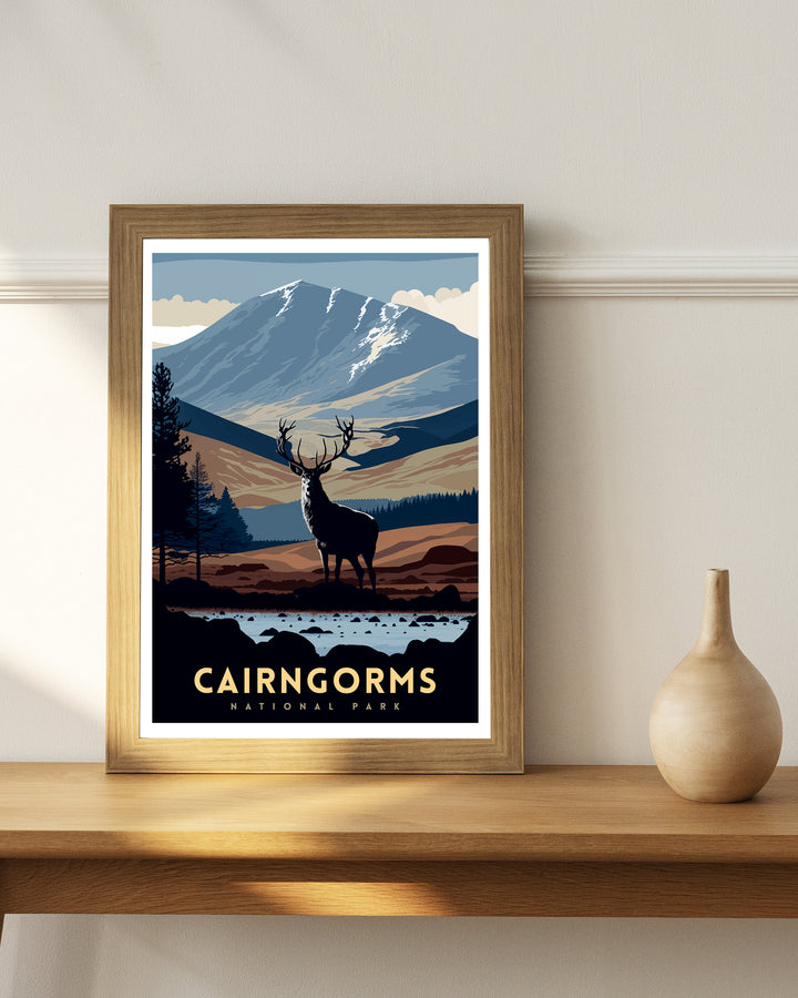 Cairngorms National Park Travel Poster