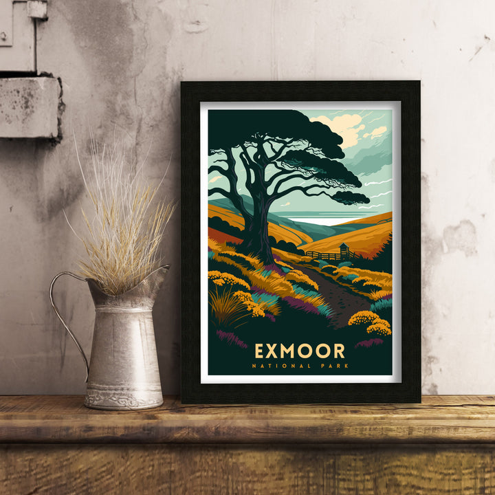 Exmoor National Park Travel Poster