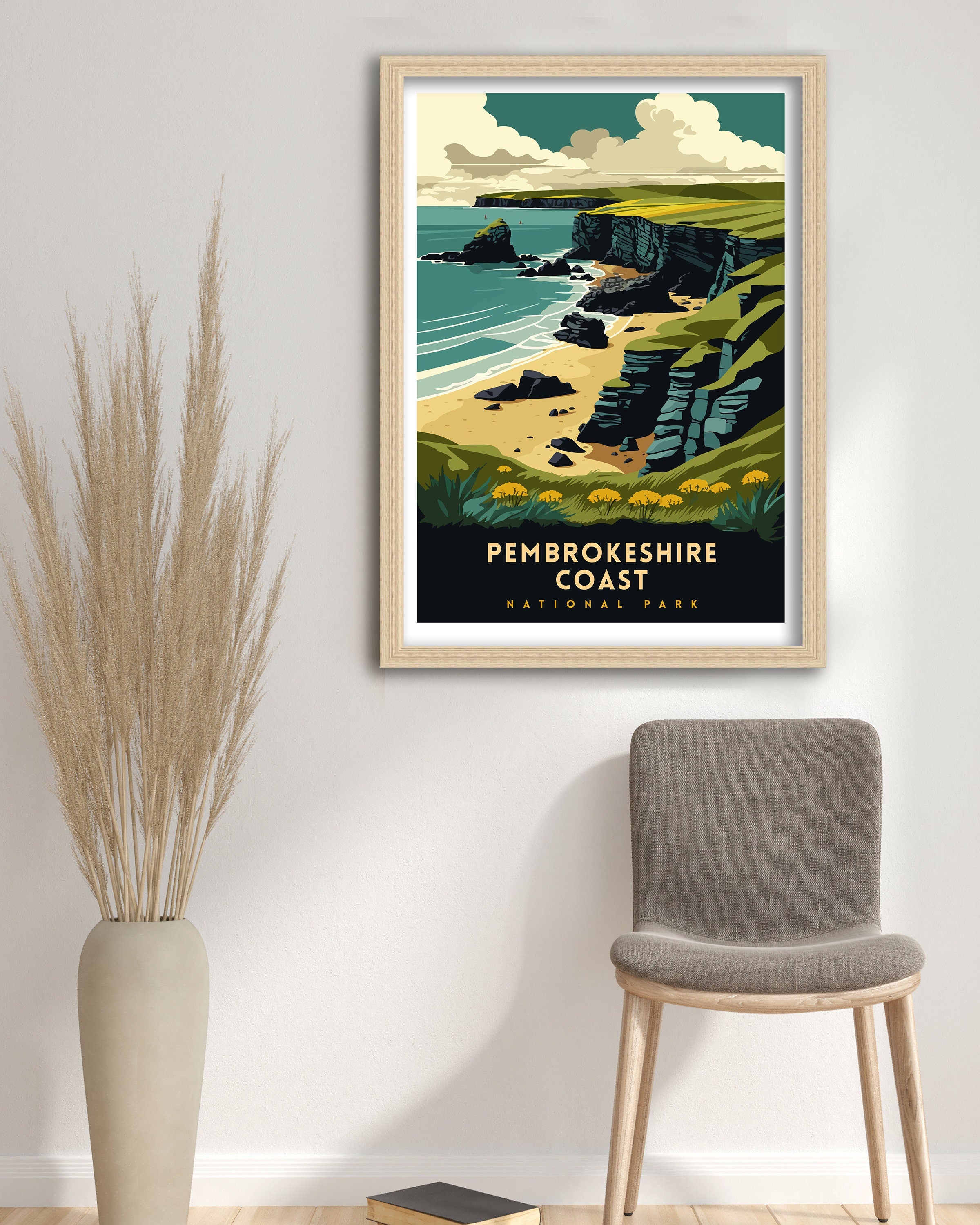 Pembrokeshire Coast Travel Print | Wales National Park