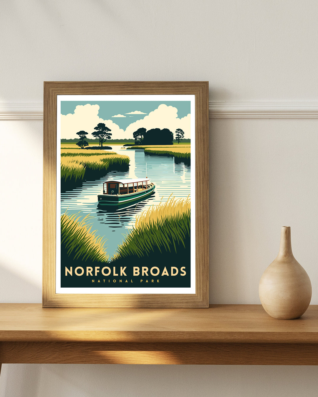 Norfolk Broads Travel Poster