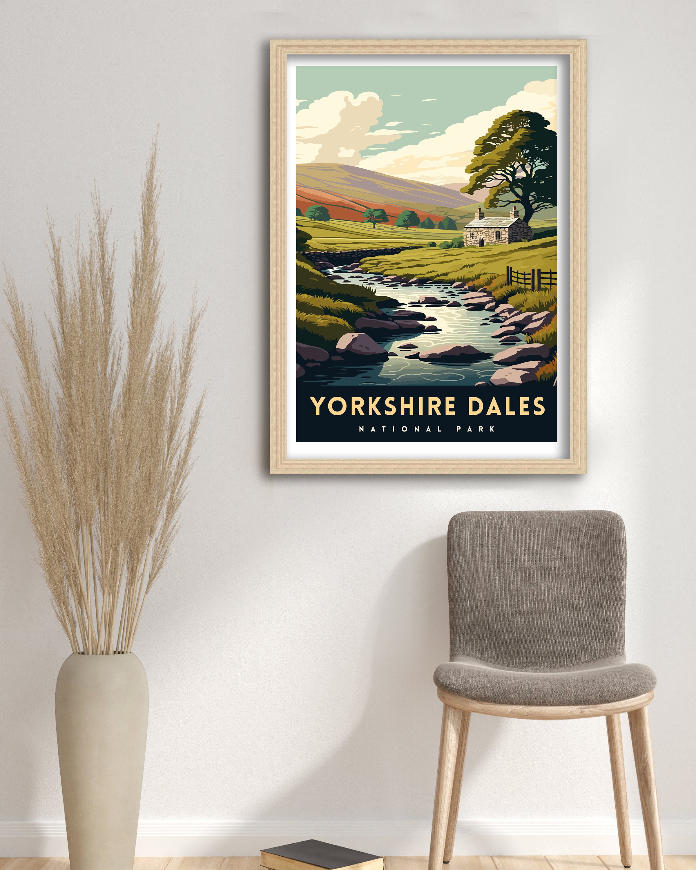 Yorkshire Dales National Park Travel Poster | Archival Art Print