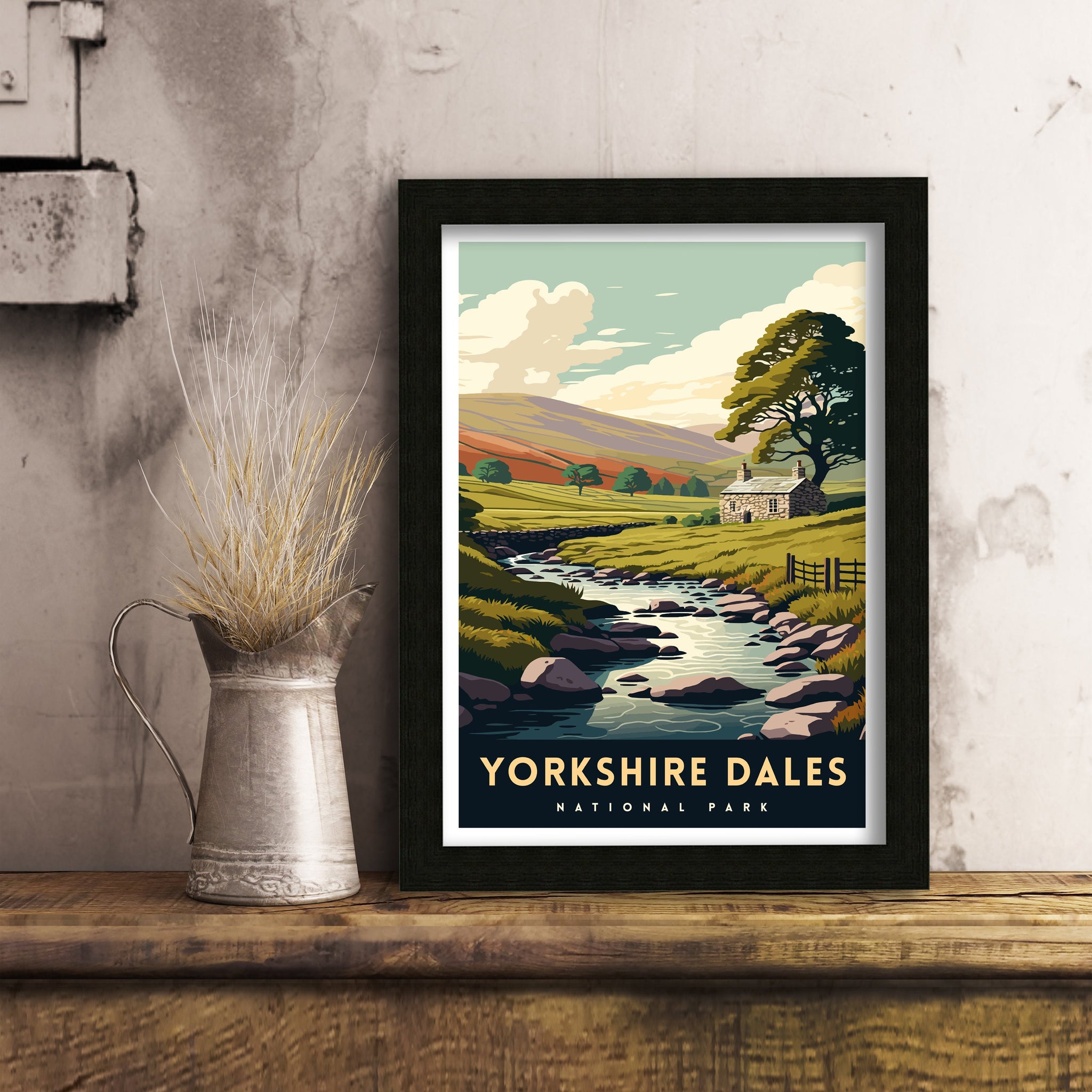 Yorkshire Dales National Park Travel Poster | Archival Art Print