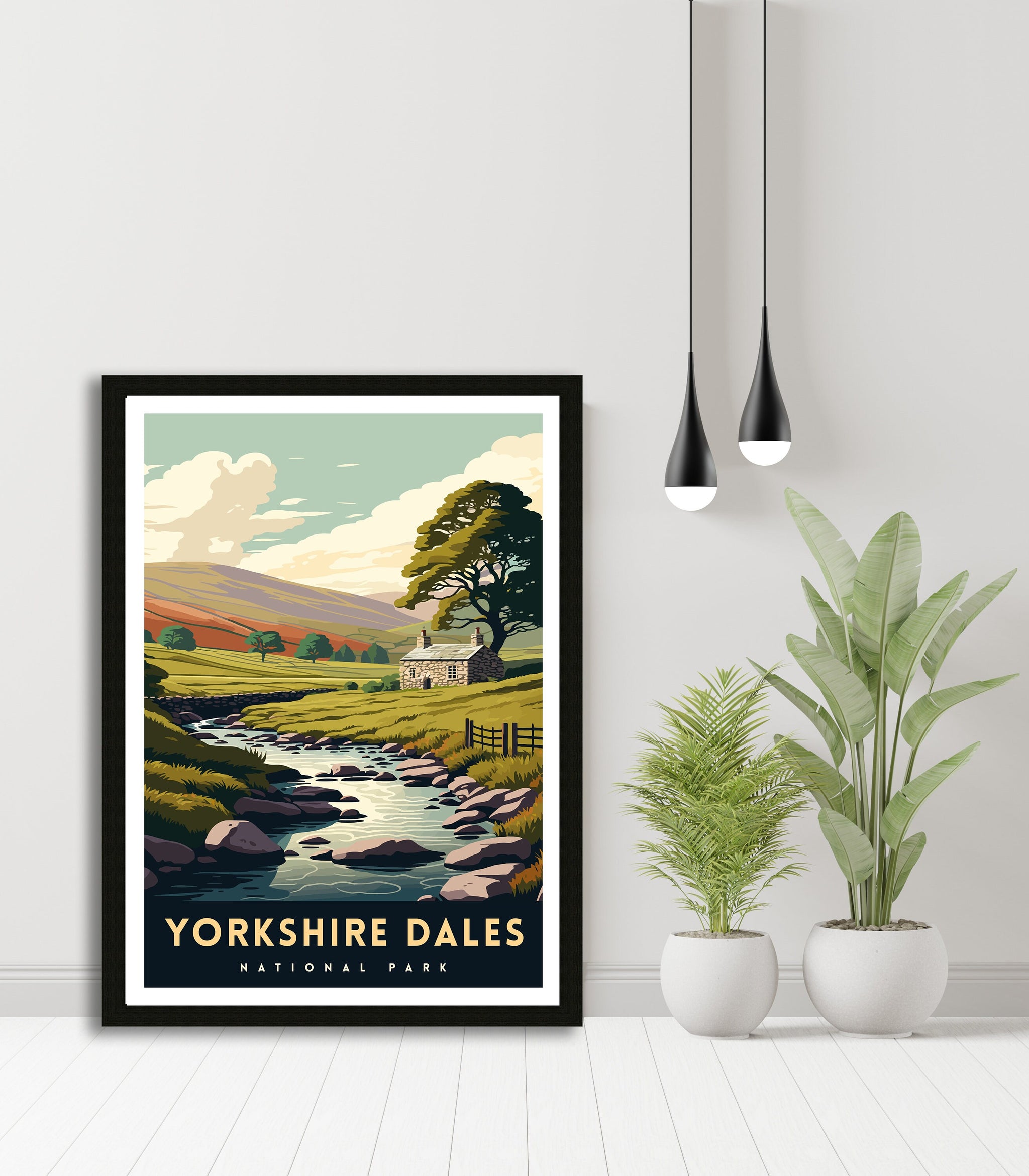 Yorkshire Dales National Park Travel Poster | Archival Art Print