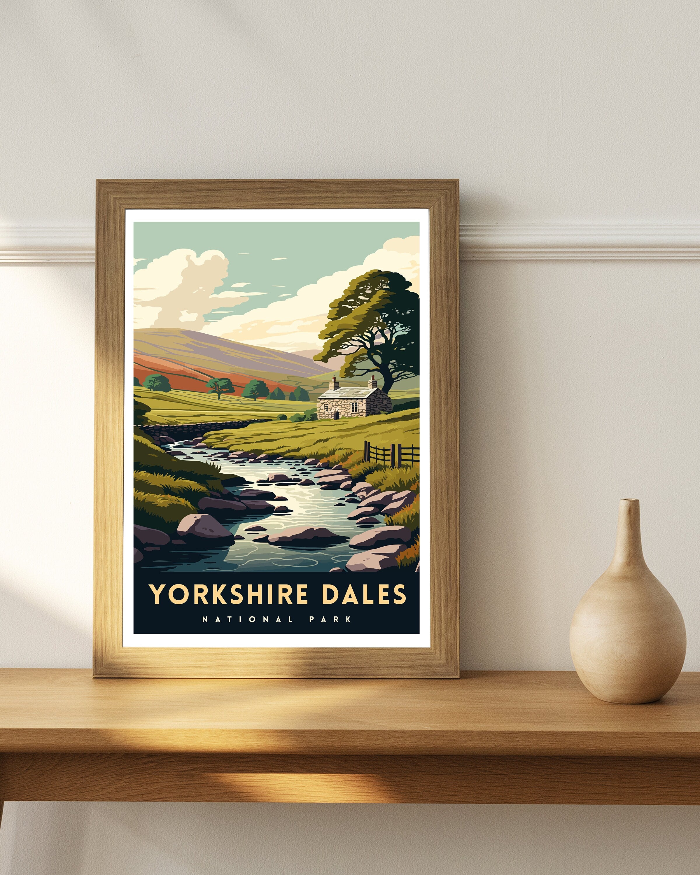 Yorkshire Dales National Park Travel Poster | Archival Art Print