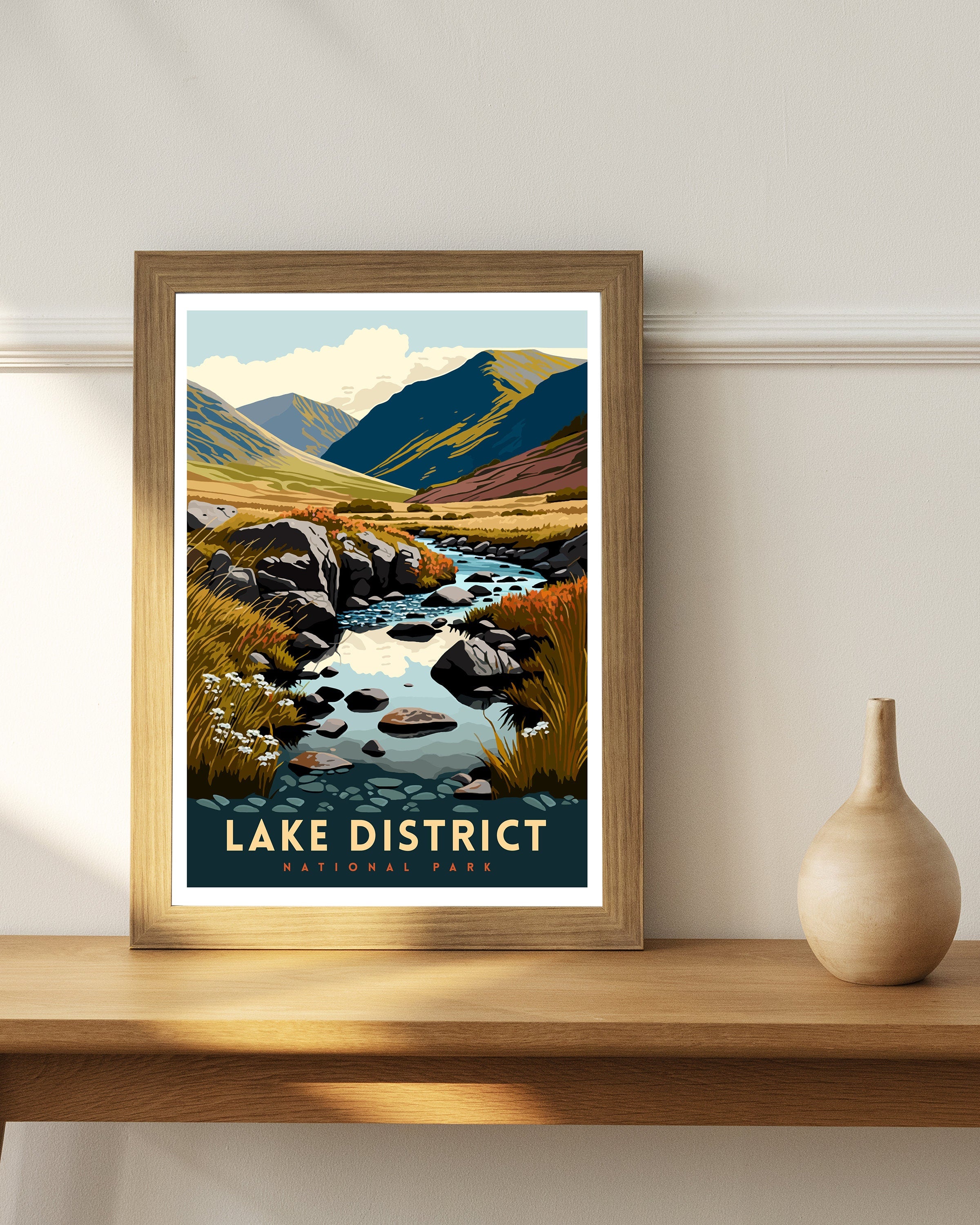 Lake District Travel Poster
