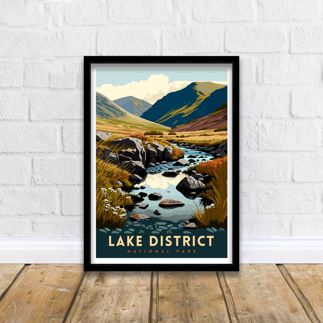 Lake District Travel Poster