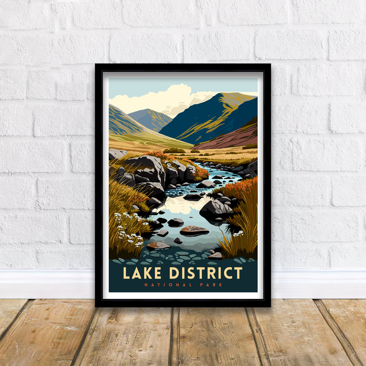 Lake District Travel Poster