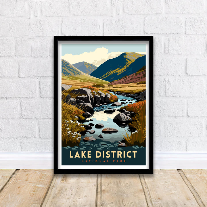 Lake District Travel Poster