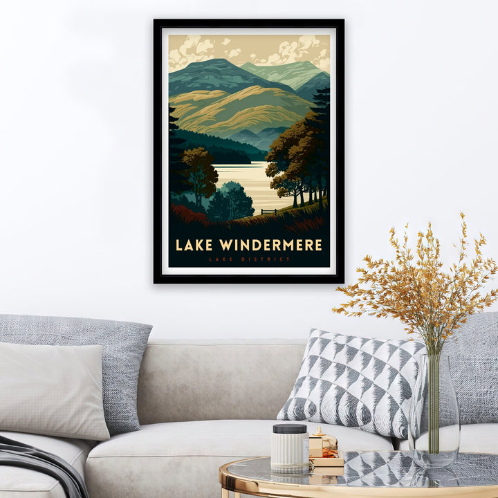 Lake Windermere Travel Poster