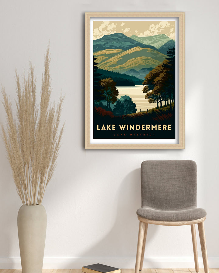 Lake Windermere Travel Poster