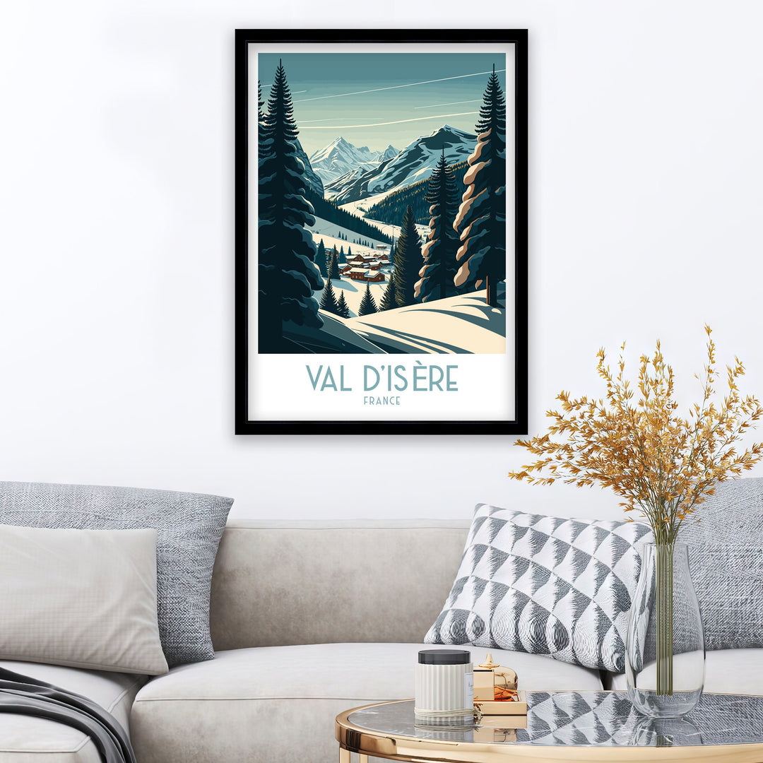 Val d'isere Travel Poster