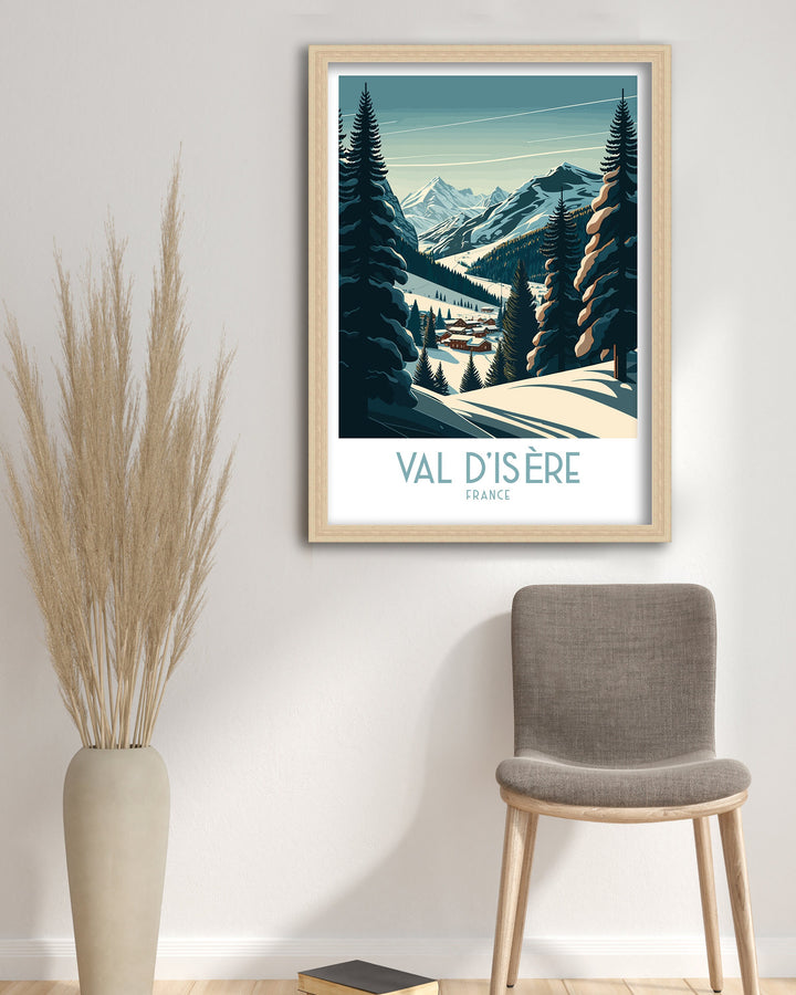 Val d'isere Travel Poster