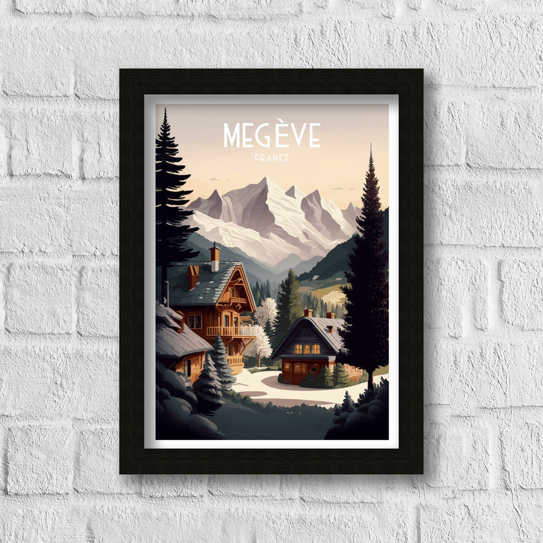 Megeve Ski Poster