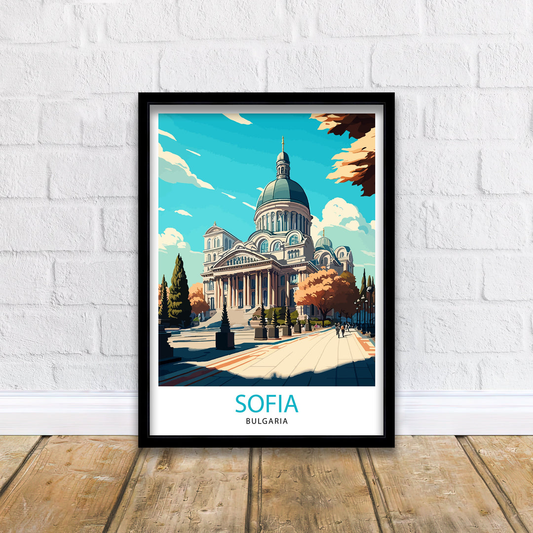 Sofia Bulgaria Travel Poster Sofia