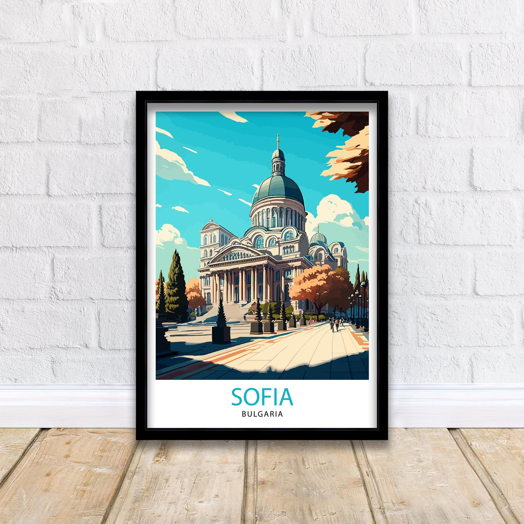 Sofia Bulgaria Travel Poster Sofia