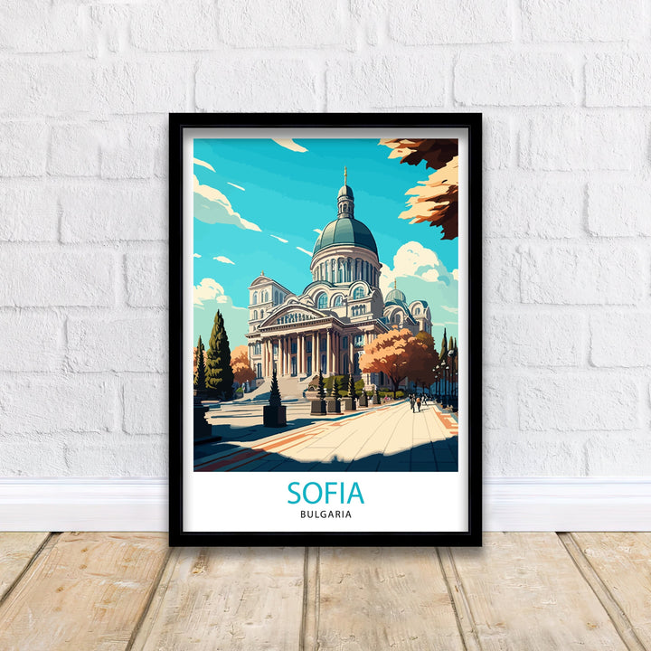 Sofia Bulgaria Travel Poster Sofia