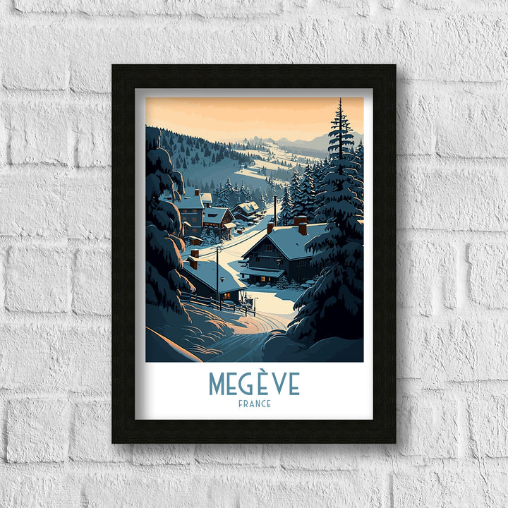 Megeve Ski Poster